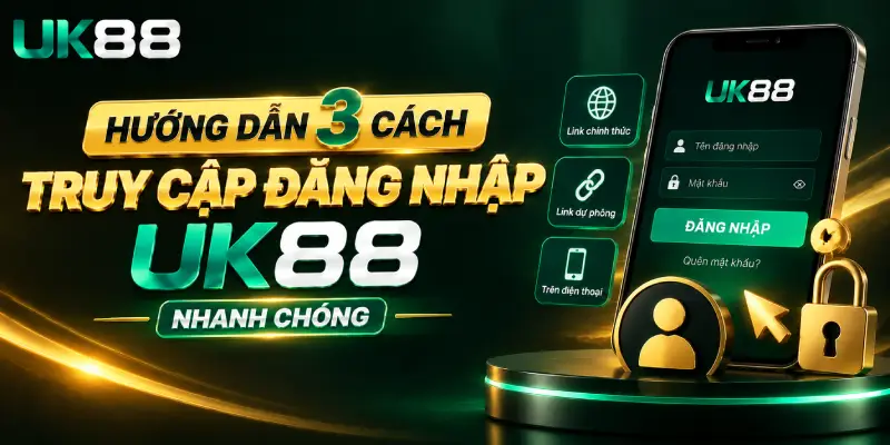 Hướng Dẫn 3 Cách Truy Cập Đăng Nhập UK88 Nhanh Chóng