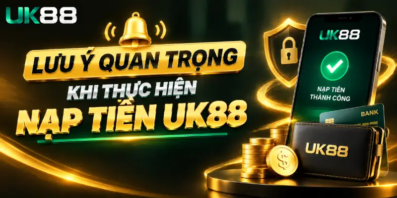 Lưu Ý Quan Trọng Khi Thực Hiện Nạp Tiền UK88